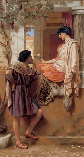 John William Godward The Old Old Story